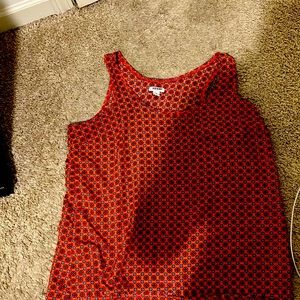 Satin casual tank top